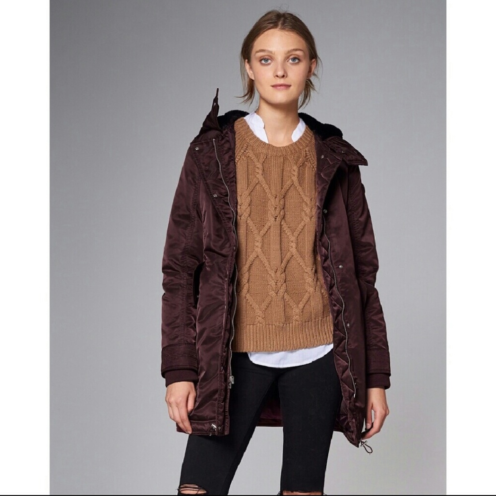 Abercombie and Fitch women parka jacket